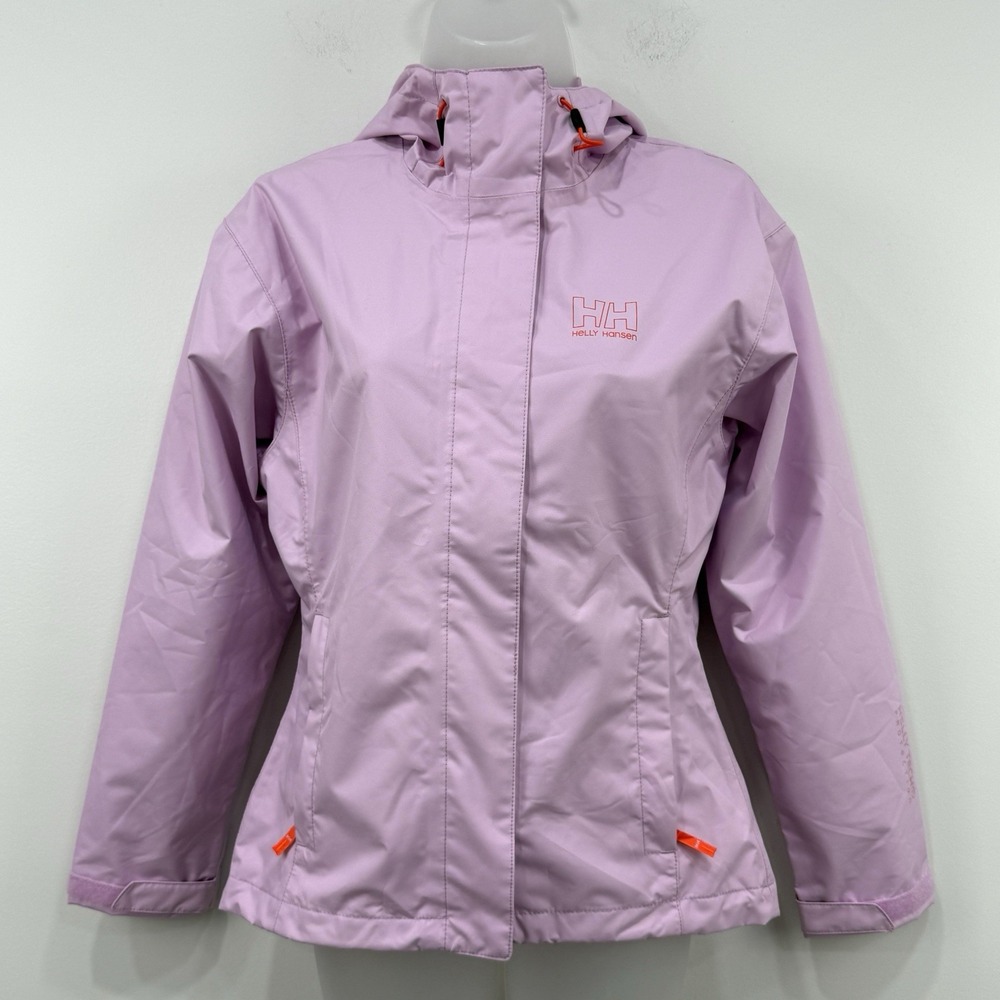 Helly Hansen Seven J Rain Jacket Womens XS Pink Helly Tech Protection Hooded